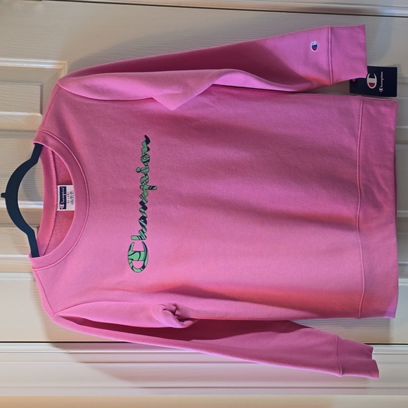 CHAMPION BRAND SIGNATURE GIRLS PINK SWEATSHIRT SIZE XL 16 - Picture 3 of 15